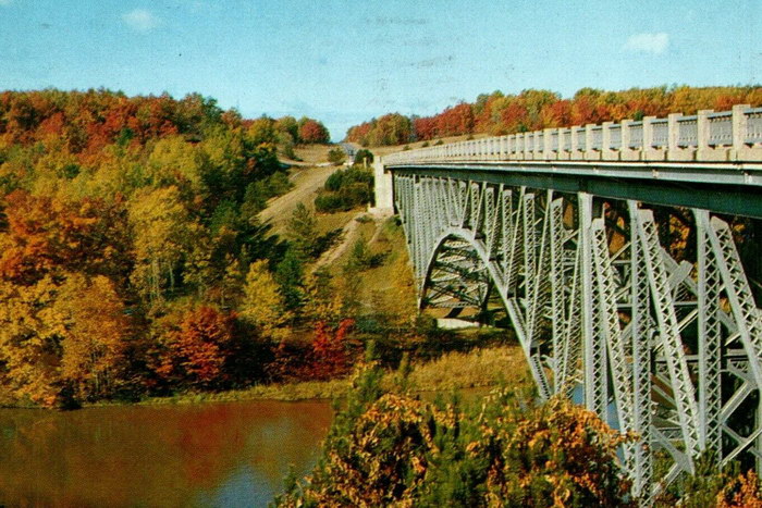 Cooley Bridge Over The Pine River Cadillac Michigan (newer photo)